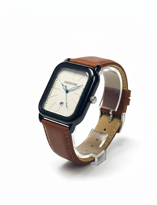 Montre Carrée Rétro-Chic AMOURTIME