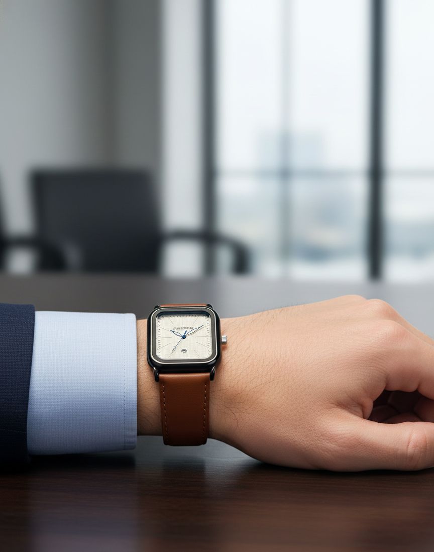 Montre Carrée Rétro-Chic AMOURTIME