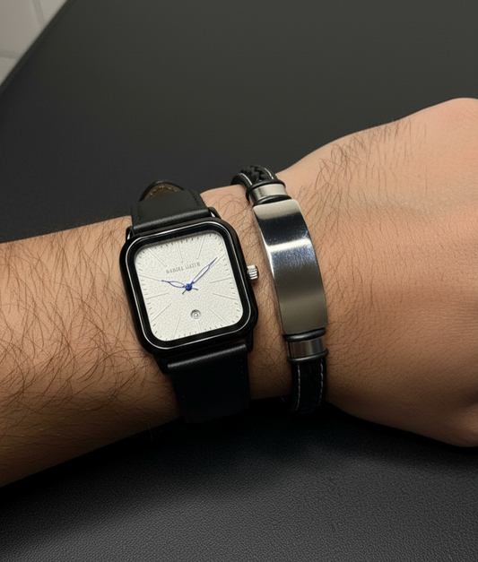Édition Élégance Noir – Montre & Bracelet